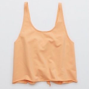 NWT Aerie Offline Tie Back Tank Top, XXS, Apricot Wash